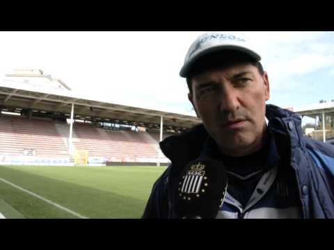 Felice Mazzu avant KV Mechelen - R.Charleroi S.C.