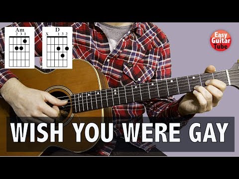 Wish You Were Gay - Billie Eilish // Easy Guitar Tutorial (Picking + Chords)