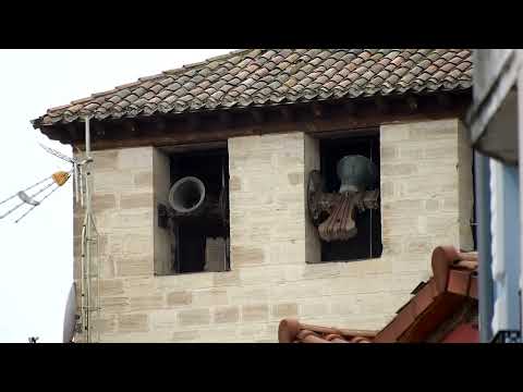 Aviso a misa dominical de 12h y ángelus (San Gil y San Lorenzo, Burgos)