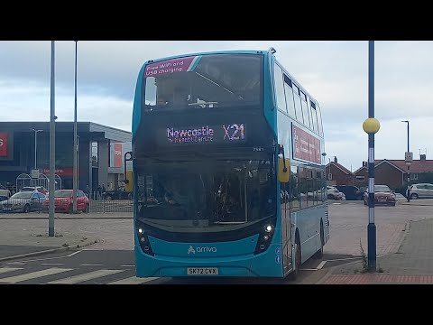 INSANE THRASH: Arriva Northumbria 7581/SK72 CVX On Route X21 (19/19)
