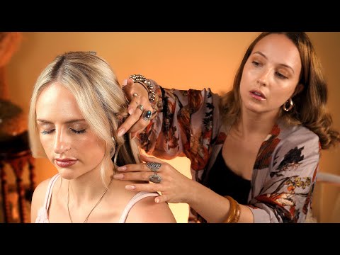 ASMR Sleepy Hair Play ✨ perfectionist touches, hair brushing, gentle touching for intense tingles