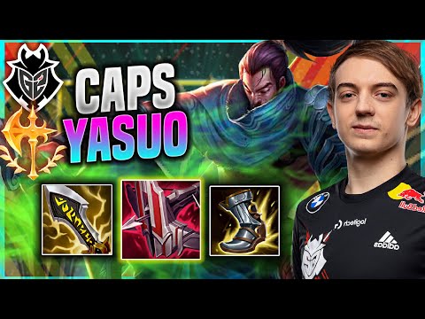 CAPS TRIES YASUO MID! - G2 Caps Plays Yasuo MID vs Wukong! | Patch 11.16