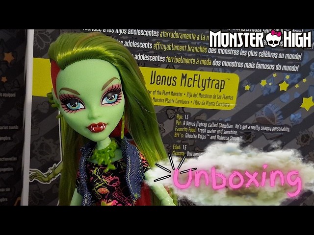 Vídeo relacionado con Monster High Boo-riginal Creeproduction Venus McFlytrap Muñeca, reproducción Coleccionable con Soporte, Diario y Mascota Chewlian, JHK58
