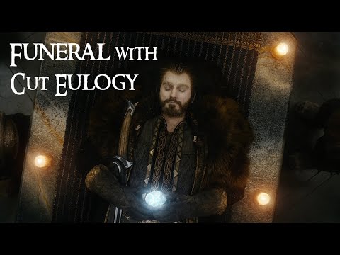 The Hobbit - Thorin's Funeral (With cut eulogy)
