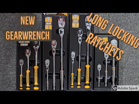 Gearwrench 90 Tooth New Release Long Locking Flex Head Ratchets