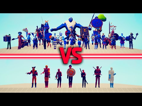 MARVEL Team vs SECRETS Team - Totally Accurate Battle Simulator TABS