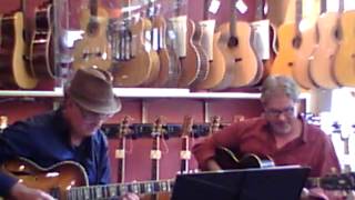 Rolf Jardemark och Ulf Bandgren på No1 Guitarshop I