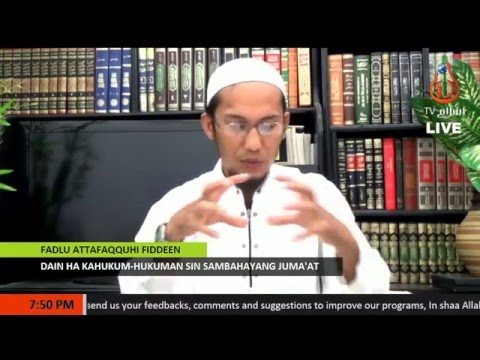 Dain ha Kahukum-hukuman sin Sambahayang Juma'a - Sheikh Bashier Sahidjuan (Tausug)