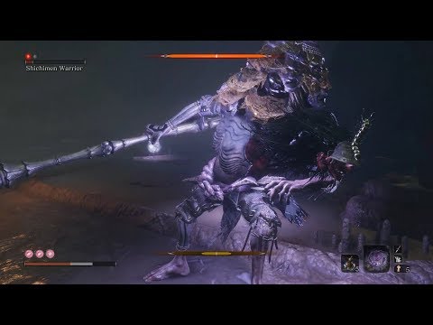 Sekiro - How to Defeat Shichimen Warrior Part 1 guide | Abandoned Dungeon