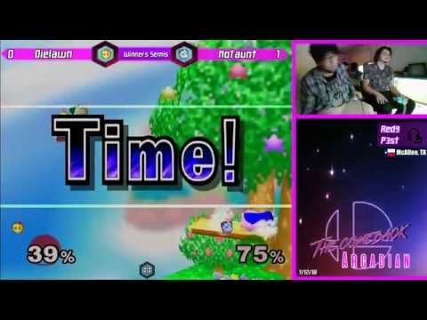 The Comeback 10 ARCADIAN - NotTaunt (Puff) vs Dielawn (Peach) - Winners Semis