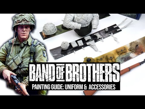 PAINTING UNIFORMS WITH ACRYLICS - NUTS PLANET 101ST AIRBORNE BUST (1/10TH SCALE) PART 2