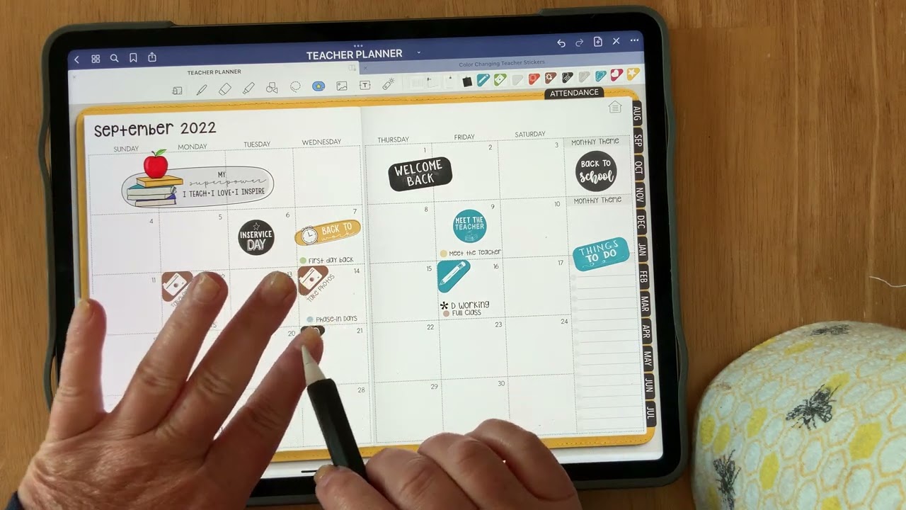 Digital Teacher Planner Walkthrough | Preschool Planner | Pretty & Functional!