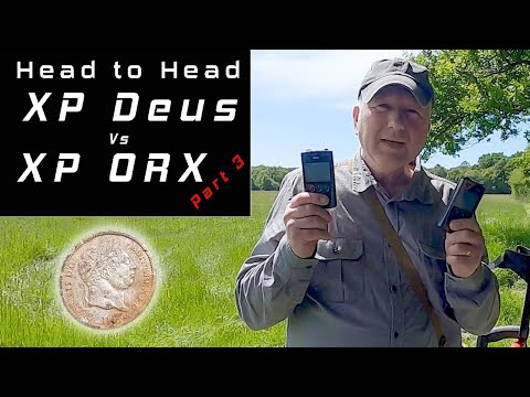 Metal Detecting with the XP Deus and ORX comparing targets Pt 3