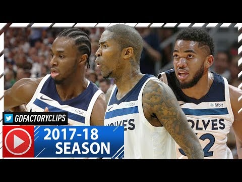 Andrew Wiggins, Karl-Anthony Towns & Jamal Crawford Highlights vs Jazz (2017.10.20) - CLUTCH!
