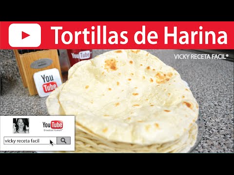 TORTILLAS DE HARINA | #VickyRecetaFacil Video