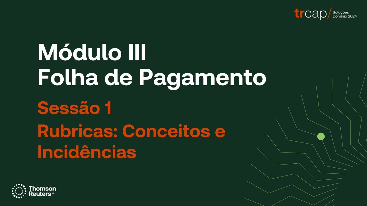 TRCAP - Sessão 1 - Rubricas: Conceitos e Incidências