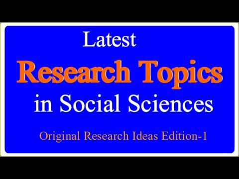 Latest Research Topics in Social Sciences