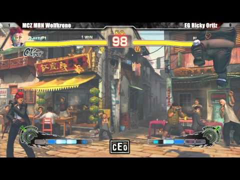 SSF4 AE2012 Top 24 MCZ MRN Wolfkrone vs EG Ricky Ortiz - CEO 2012 Tournament
