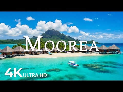 Moorea 4K UHD - Scenic Relaxation Film With Calming Music - 4K Video Ultra HD