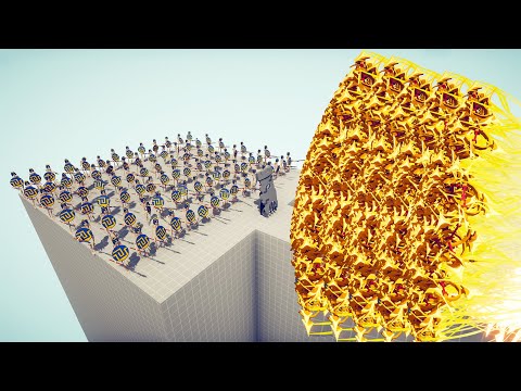 SHIELD WARRIOR ARMY vs EVERY GOD - Totally Accurate Battle Simulator TABS