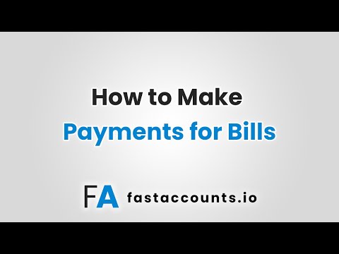 How to Make Payments for Bills