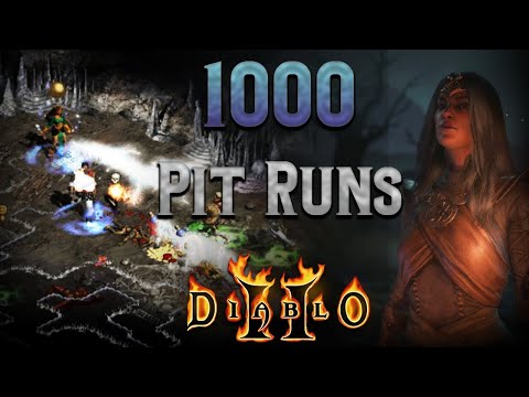 1000 Magic Finding Pit Runs - Diablo 2 - Sacred Armor troll drops....