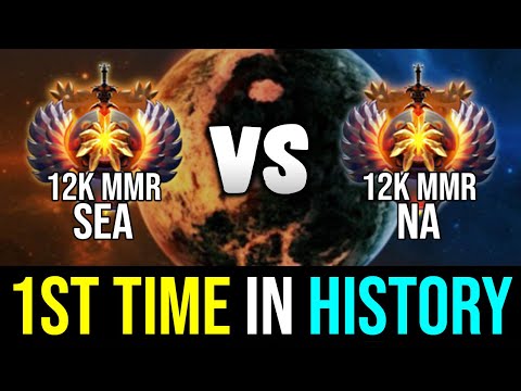 Who's the best 12K MMR? - SEA vs NA - First Time in History! DOTA 2