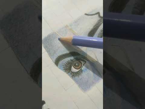 Most beautiful eyes #shreekrishna #pencilcolourdrawing #doms #radheradhe #status #music #art #shyam