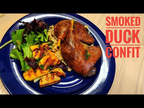 Smoked Duck Confit on a Pellet Grill