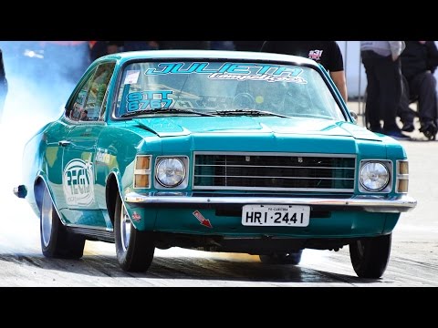 Opala old school arrancando no VELOPARK 0 a 210km/h em 11s
