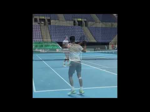 Yuki Bhambri & Saketh Myneni Training - 2022 Davis Cup vs Norway