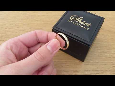 וידאו של טבעת נישואין קלאסית Comfort Fit - זהב אמיתי 9K, 14K או 18K - רוחב 3 מ