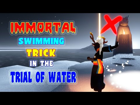 Trick on How To Swim in The Trial of Water Without Dying | Sky COTL Trial of Water Shortcut