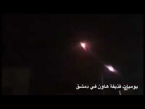 RAW Iran Revolutionary Guard in Syria fire rockets into Israel Golan Heights May 9 2018 News Video