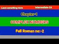 Roman no:-2#exercise-1(a)#chap-1#Complex numbers#inter-2A#2024-25