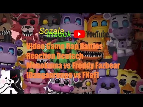 Video Game Rap Battles Reaction Monokuma vs Freddy Fazbear  [Danganronpa vs FNaF] (Deutsch)