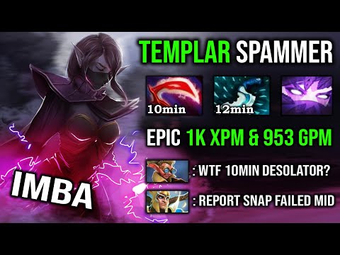 How to Get Fast 10Min Desolator Like an Immortal Templar Spammer with 1K XPM & 953 GPM Crazy DotA 2