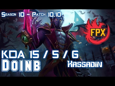 FPX Doinb KASSADIN vs KATARINA Mid - Patch 10.10 KR Ranked