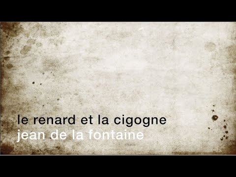 The minute of poetry: The Fox and the Stork [Jean de la Fontaine]
