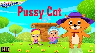 Pussy Cat - (HD) | Waltz Music Style | Nursery Rhymes | Popular Kids Songs