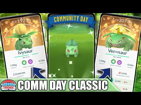 COMMUNITY DAY CLASSIC - *SHINY BULBASAUR* - TIPS - SHINY VENUSAUR - FRENZY PLANT | POKÉMON GO