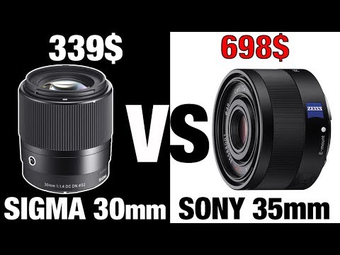 700$ vs 340$ lens Sigma vs Sony 35mm AF speed test (in movie mode)