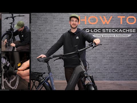 How to 👉 Q-Loc Suntour Steckachse richtig einstellen 🚴