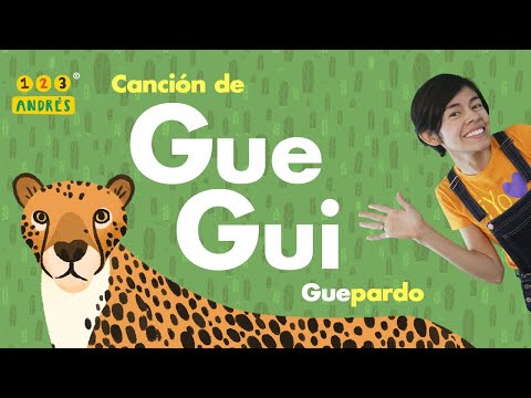 El Guepardo– Canción de la letra G - Sonido fuerte Gue Gui - Canta las Letras - 123 Andrés