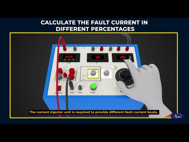 Practice setting of pick up current and time setting multiplier for relay