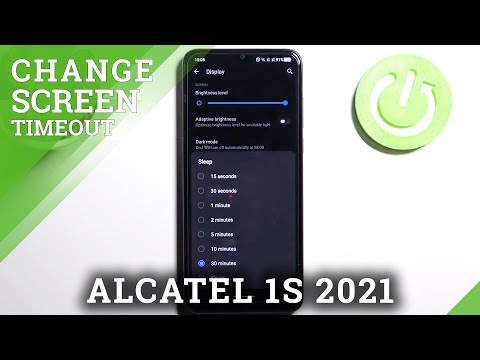 How to Change Screen Timeout in Alcatel 1S 2021  – Find Sleep Options