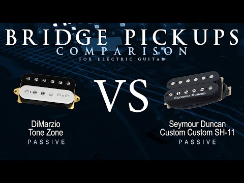 DiMarzio TONE ZONE vs Seymour Duncan CUSTOM CUSTOM SH-11 - Passive Bridge Guitar Pickup Comparison