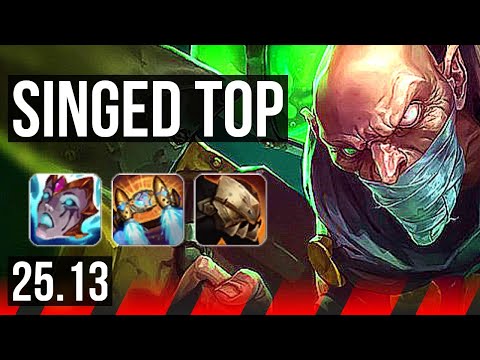 SINGED vs GANGPLANK (TOP) | EUW Master | 25.13
