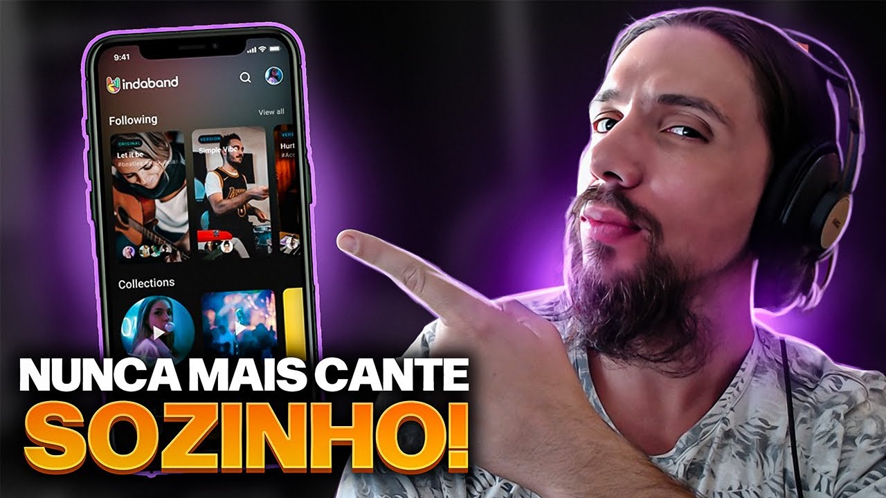 CANTE COM UMA BANDA AGORA COM ESSE APP GRATUITO (indaband)