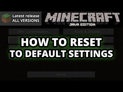 GamerPotion - Minecraft Java How To Reset Minecraft To Default Settings (Minecraft Tutorial)
